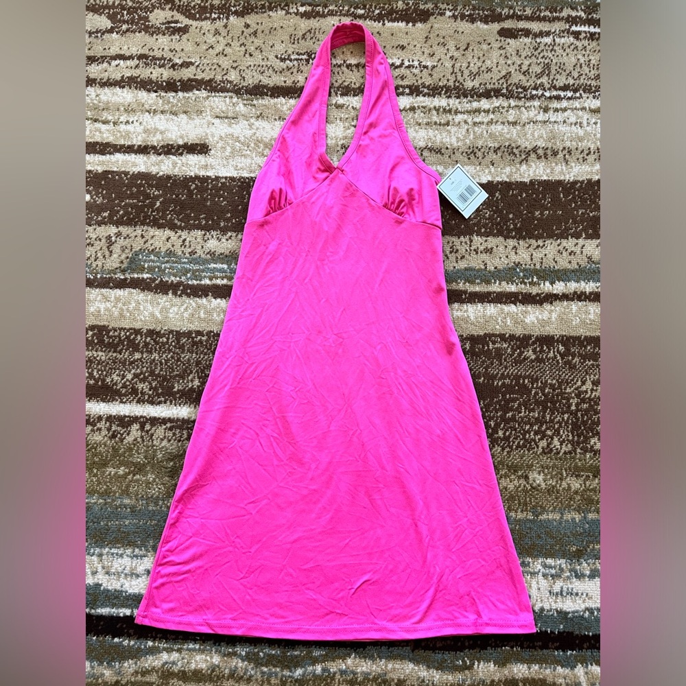 NWT Juniors Hot Pink Halter Top Dress